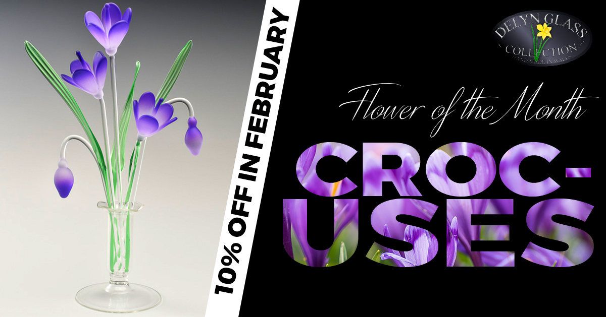 10% Off Glass Crocuses throughout November & December